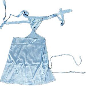 V-Neck Halter Bandage Women's Slit Mini Dress